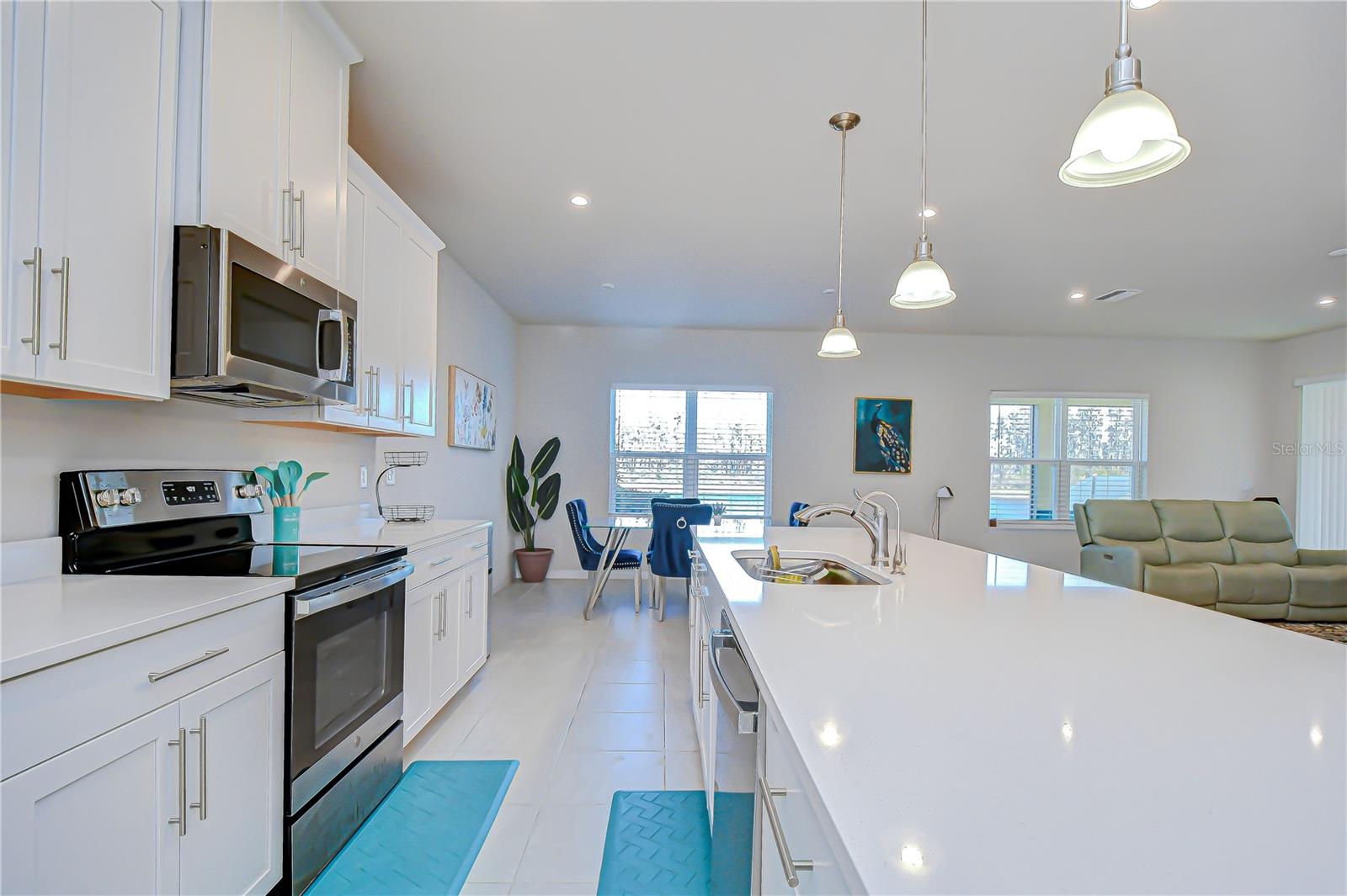 Thoughtfully designed layout offering comfortable prep space.