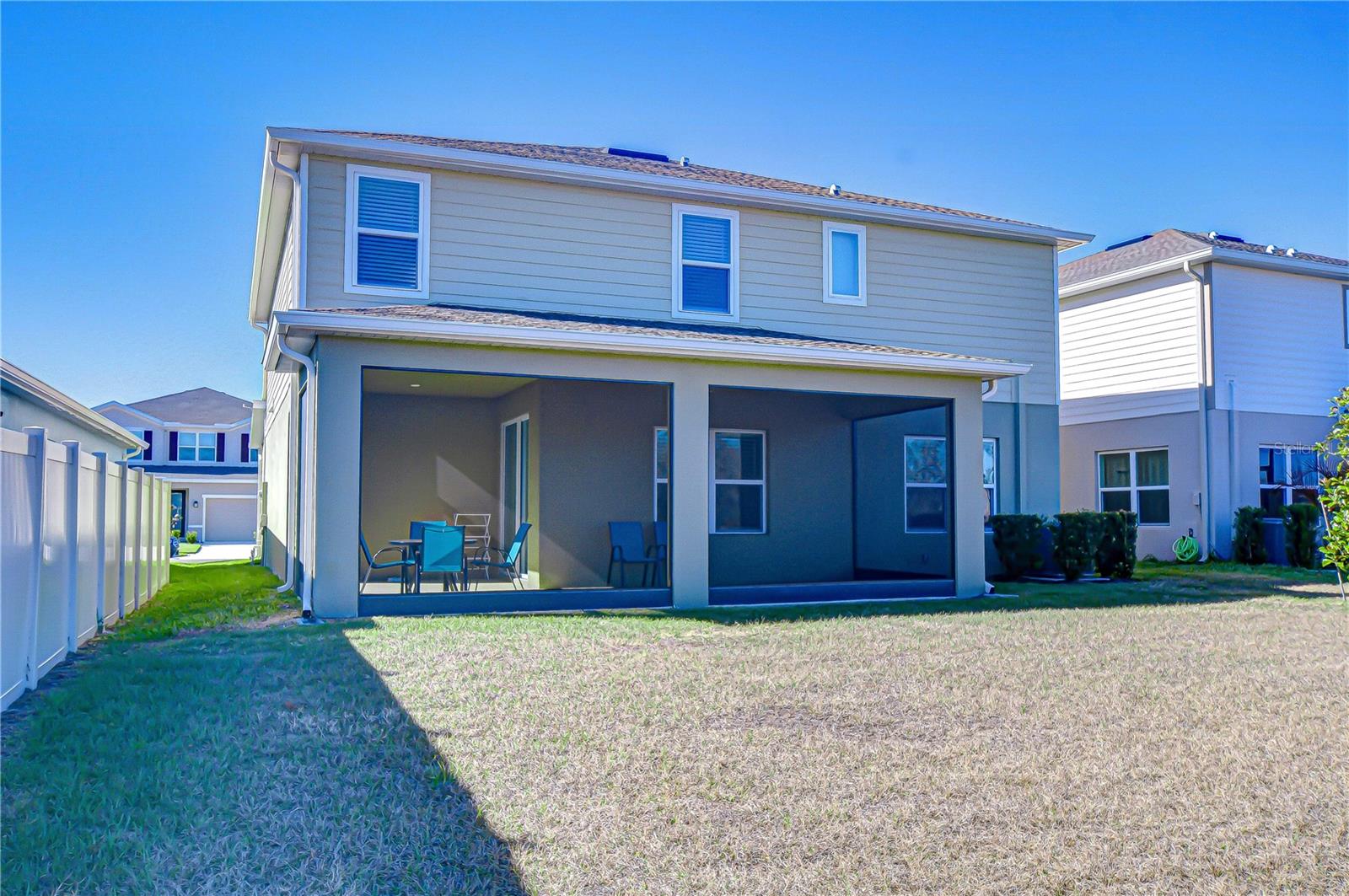 Full rear elevation with picturesque water views.