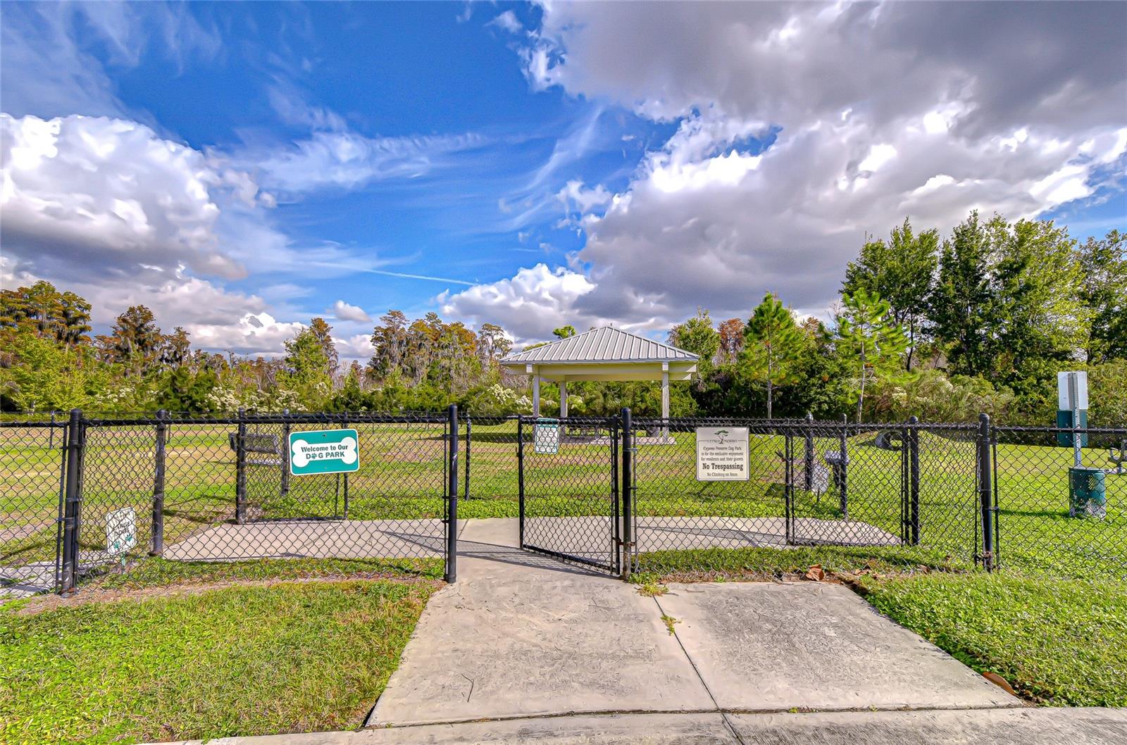 Dedicated dog park for your furry companions.