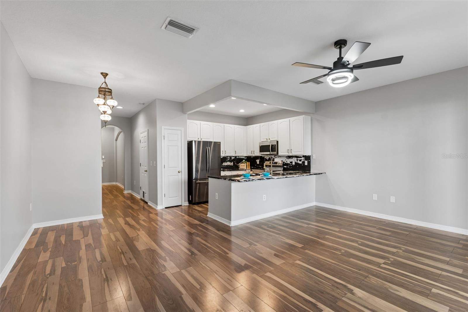 Heart of the home: Kitchen, dining, living