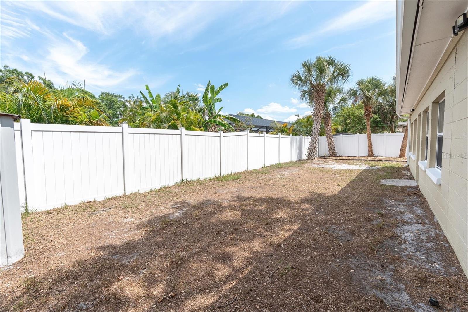 Fenced in Backyard