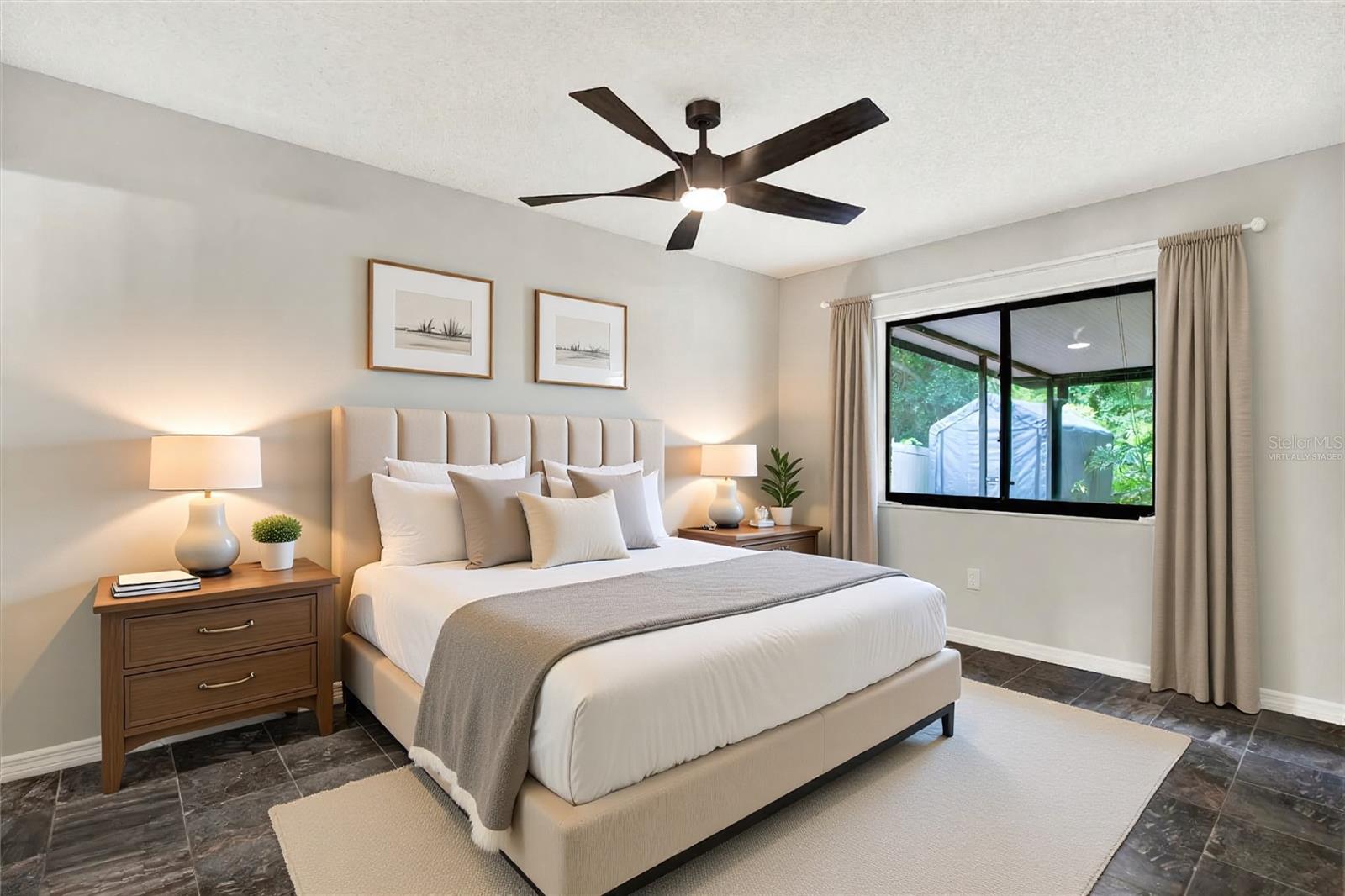 Virtually staged image - Primary Bedroom