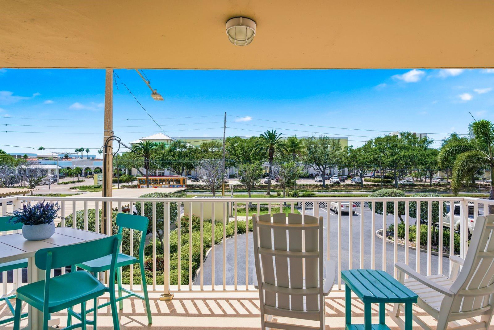 Balcony off the living room area