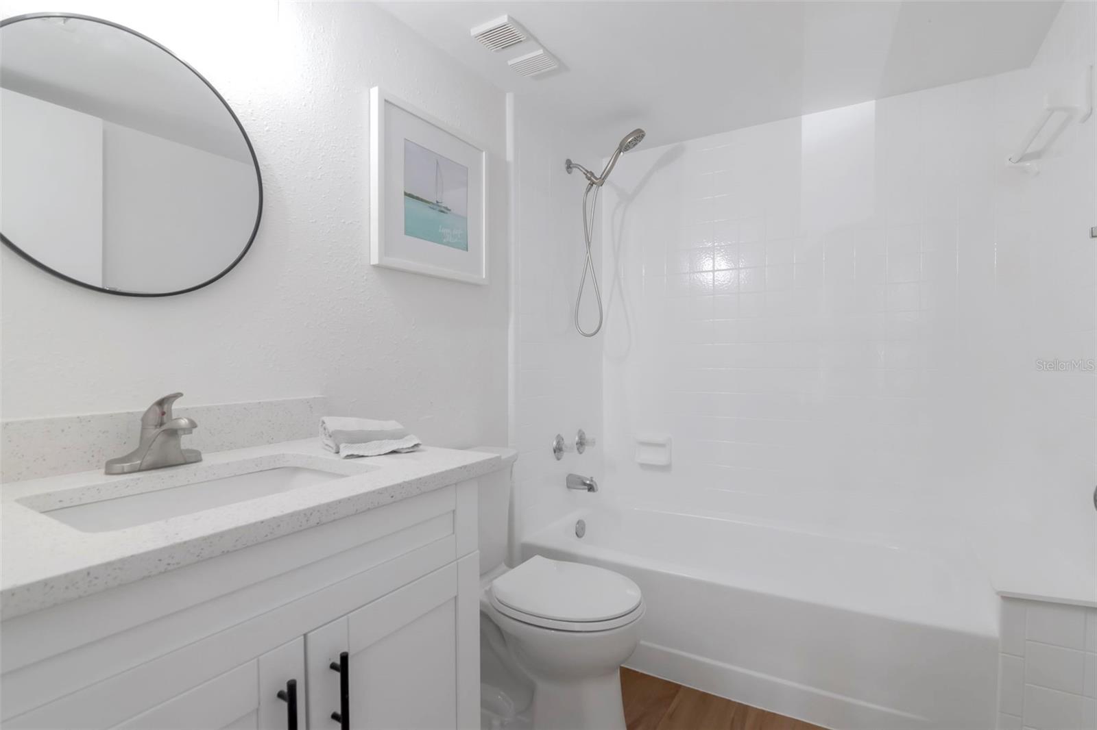 Updated Bathroom with Tub
