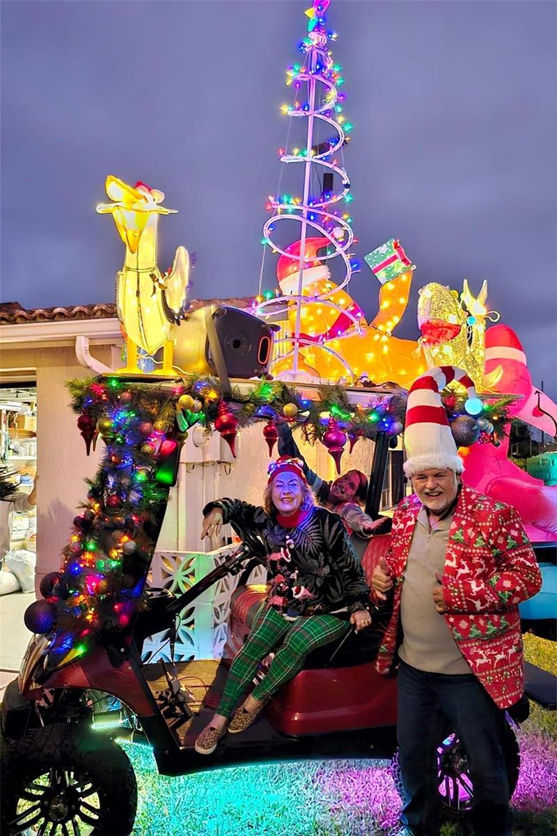 Gulf Harbors Christmas Golf Cart Parade
