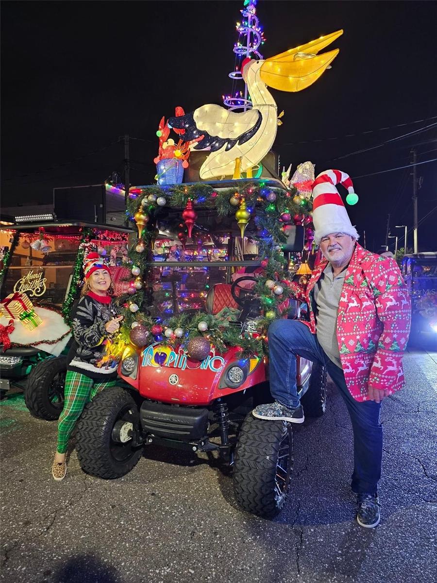 Gulf Harbors Christmas Golf Cart Parade