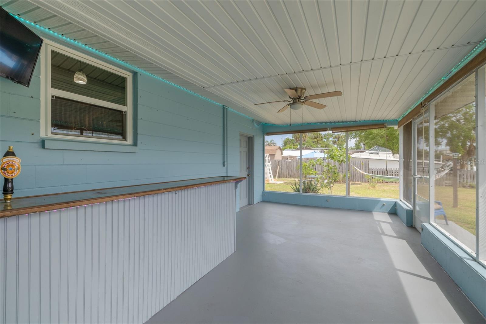 Screened in lanai on north side of back room