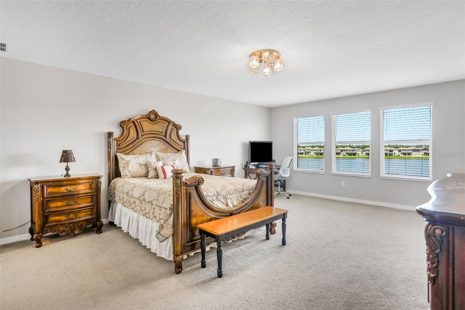 Owner's suite with large walkin closet and ensuite bathroom