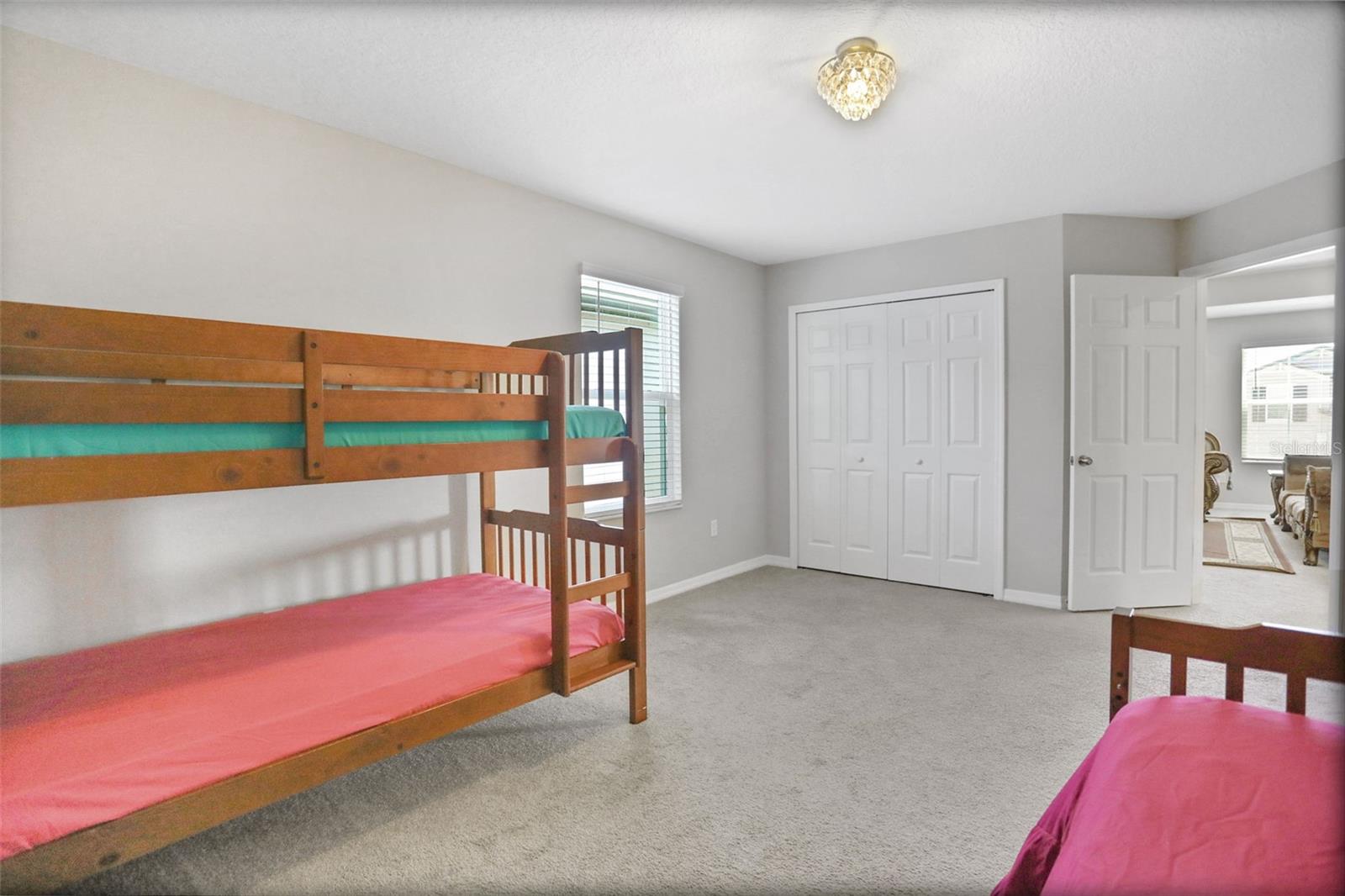 The third, fourth and fifth bedrooms upstais are spacious, have great lighting and two have walk-in closets.