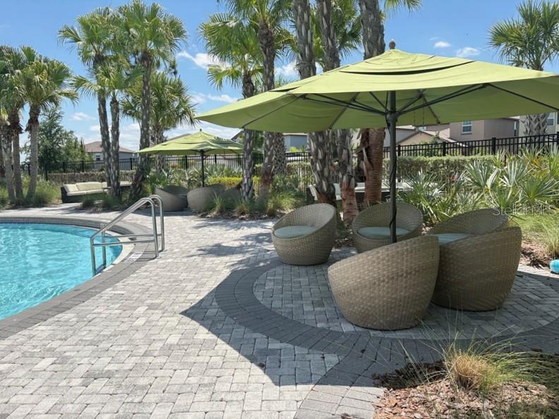 There are several tropical seating arrangements