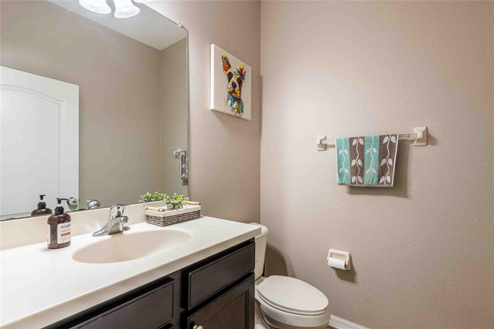 Half bath and pool bath.