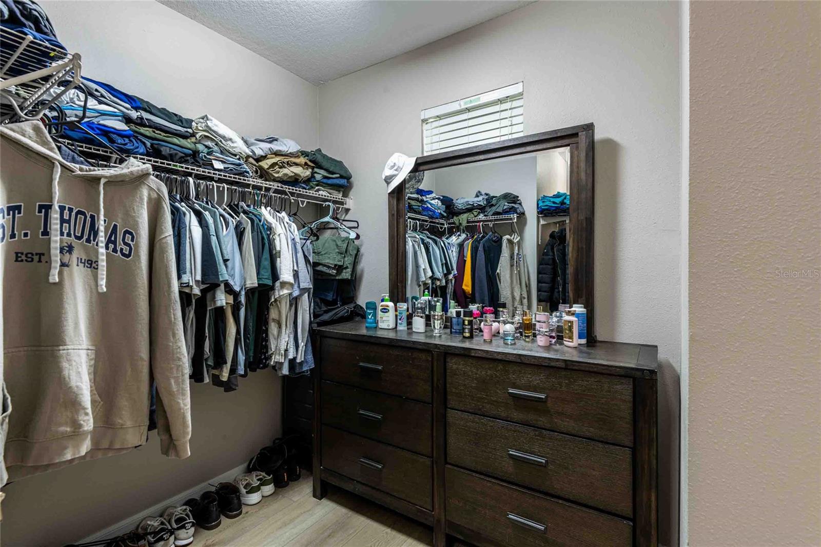End of the walk-in closet.