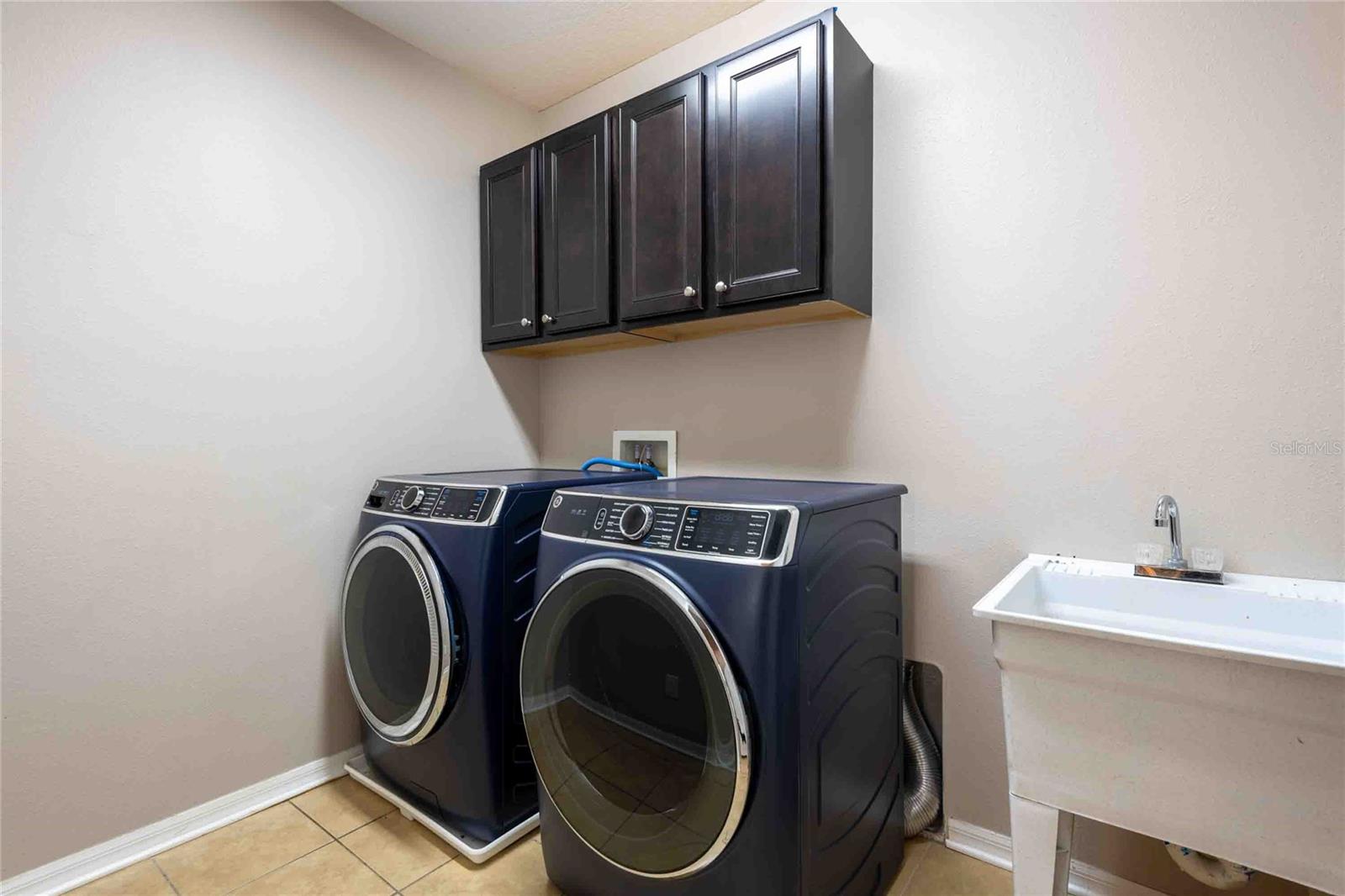 Upstairs laundry room.