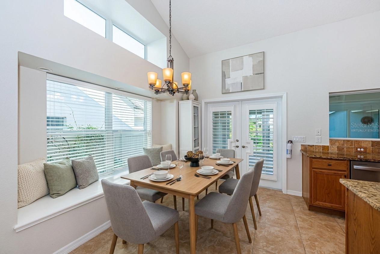 Kitchen/dining area - virtually staged