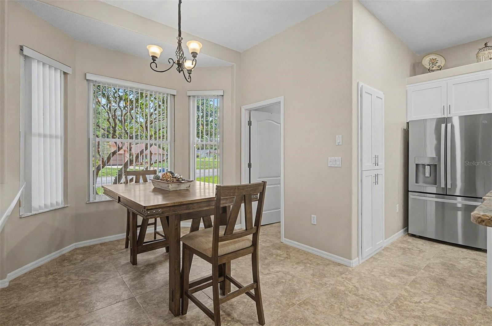 EAT-IN KITCHEN with beautiful bay windos