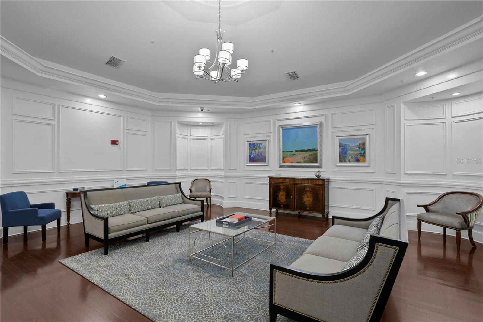 The lobby entrance
