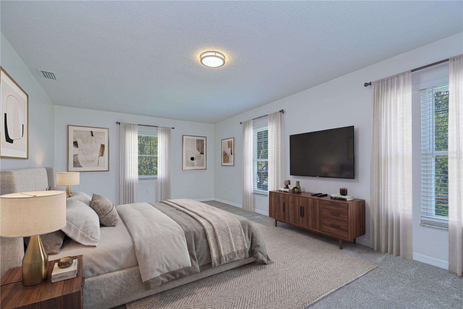 Primary Bedroom - Virtually Staged