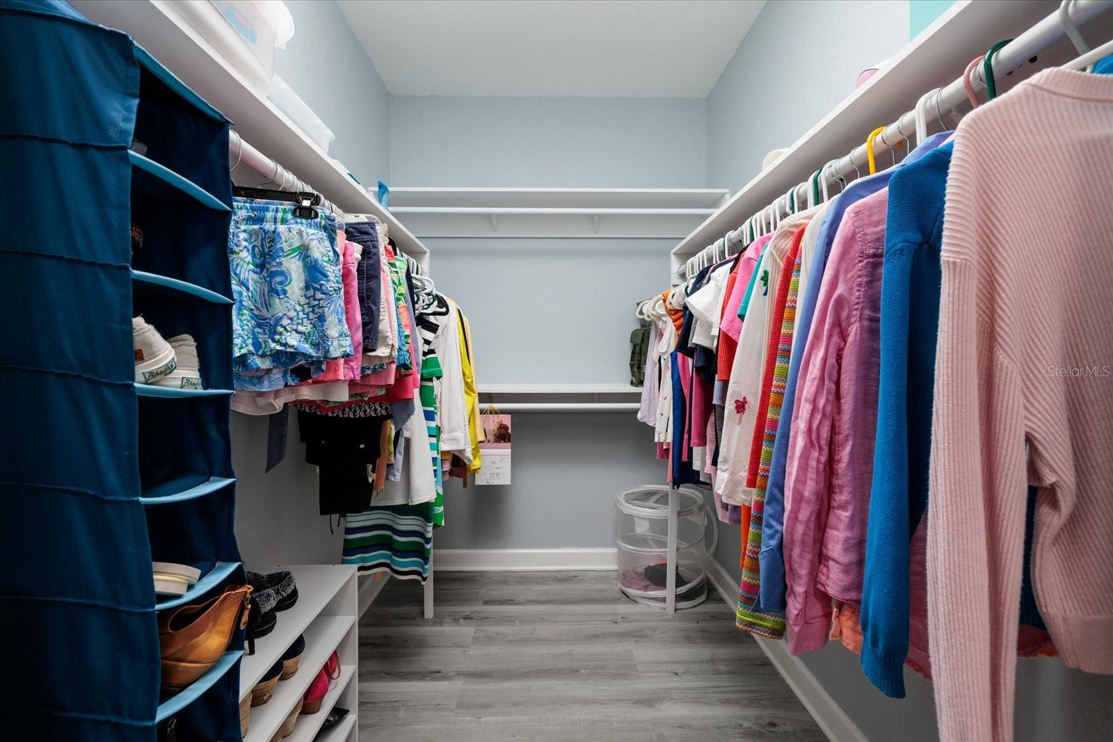 Primary walk-In closet