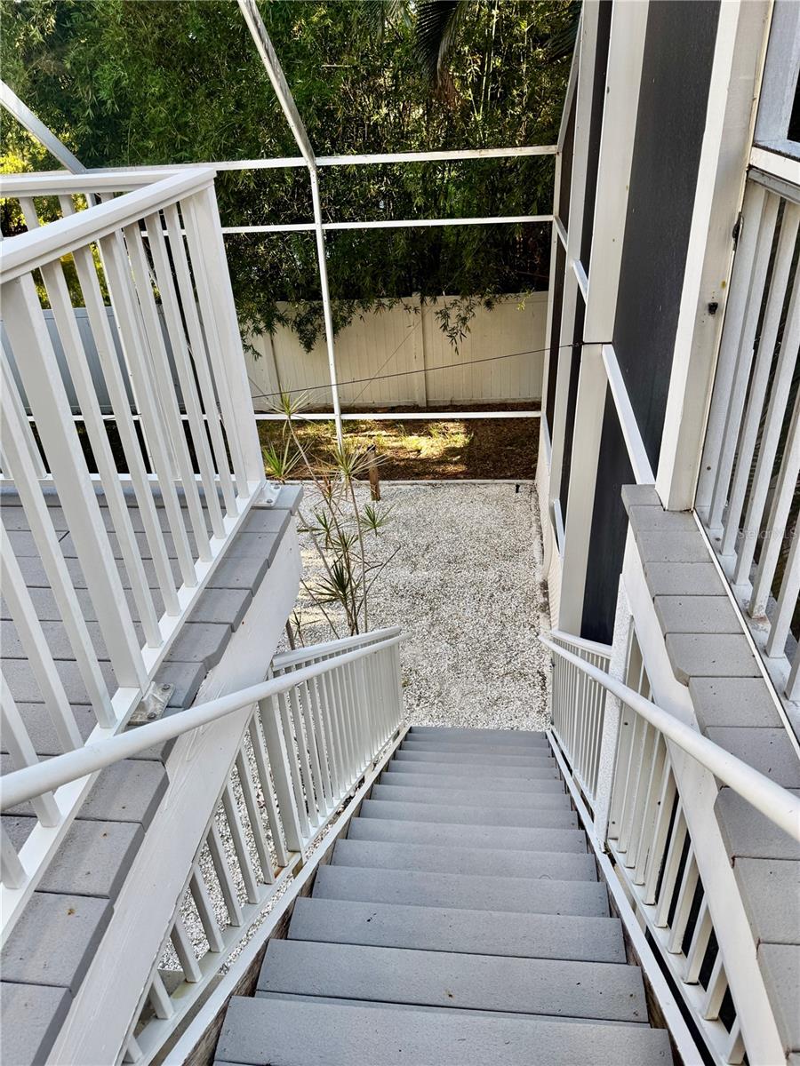 Exterior Stairs to backyard
