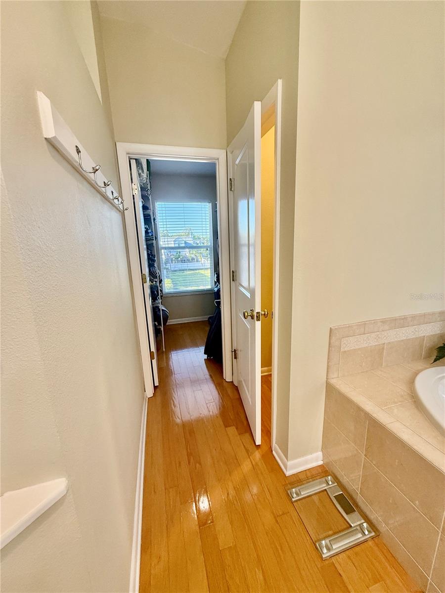Walk-In Closed off Master Bath