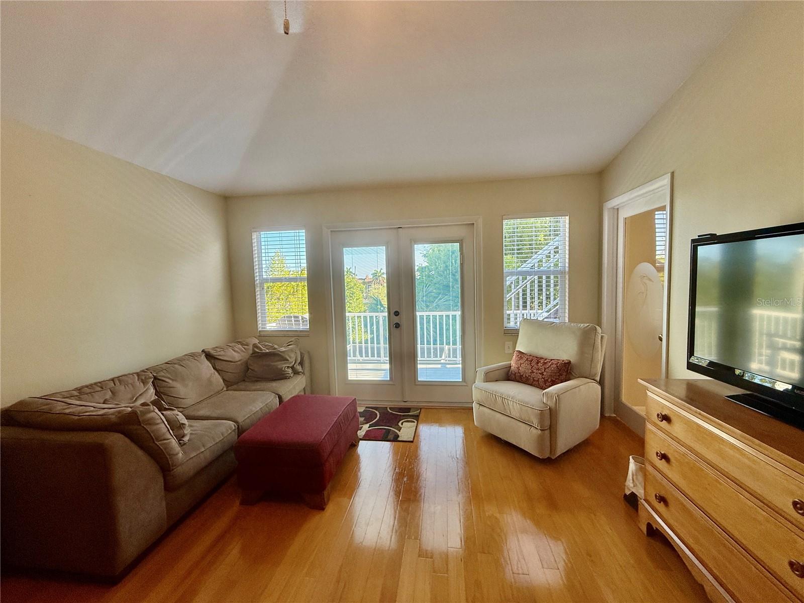 Master Bedroom with private Balcony beyond