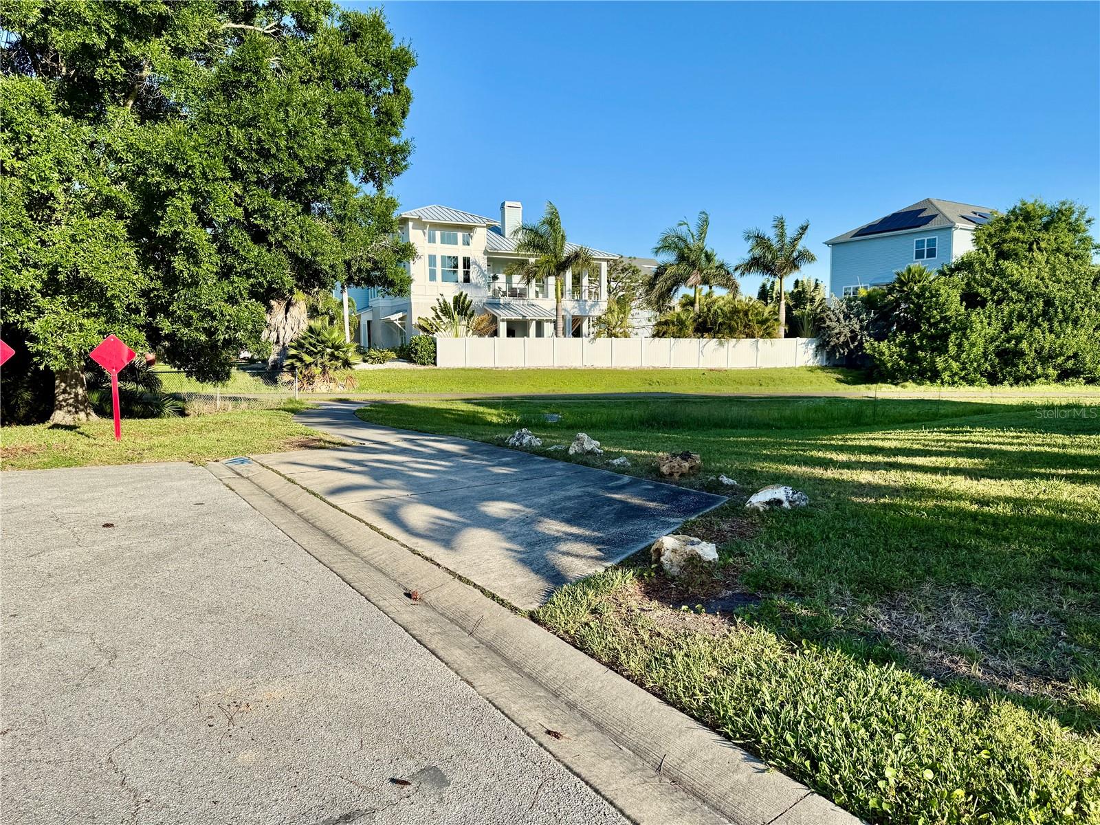 End of street connects to Pinellas Trail