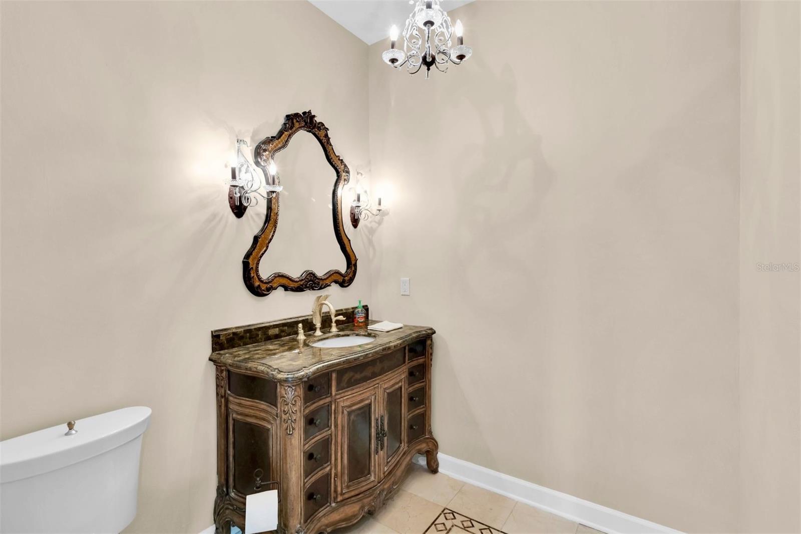 Half bathroom down stairs