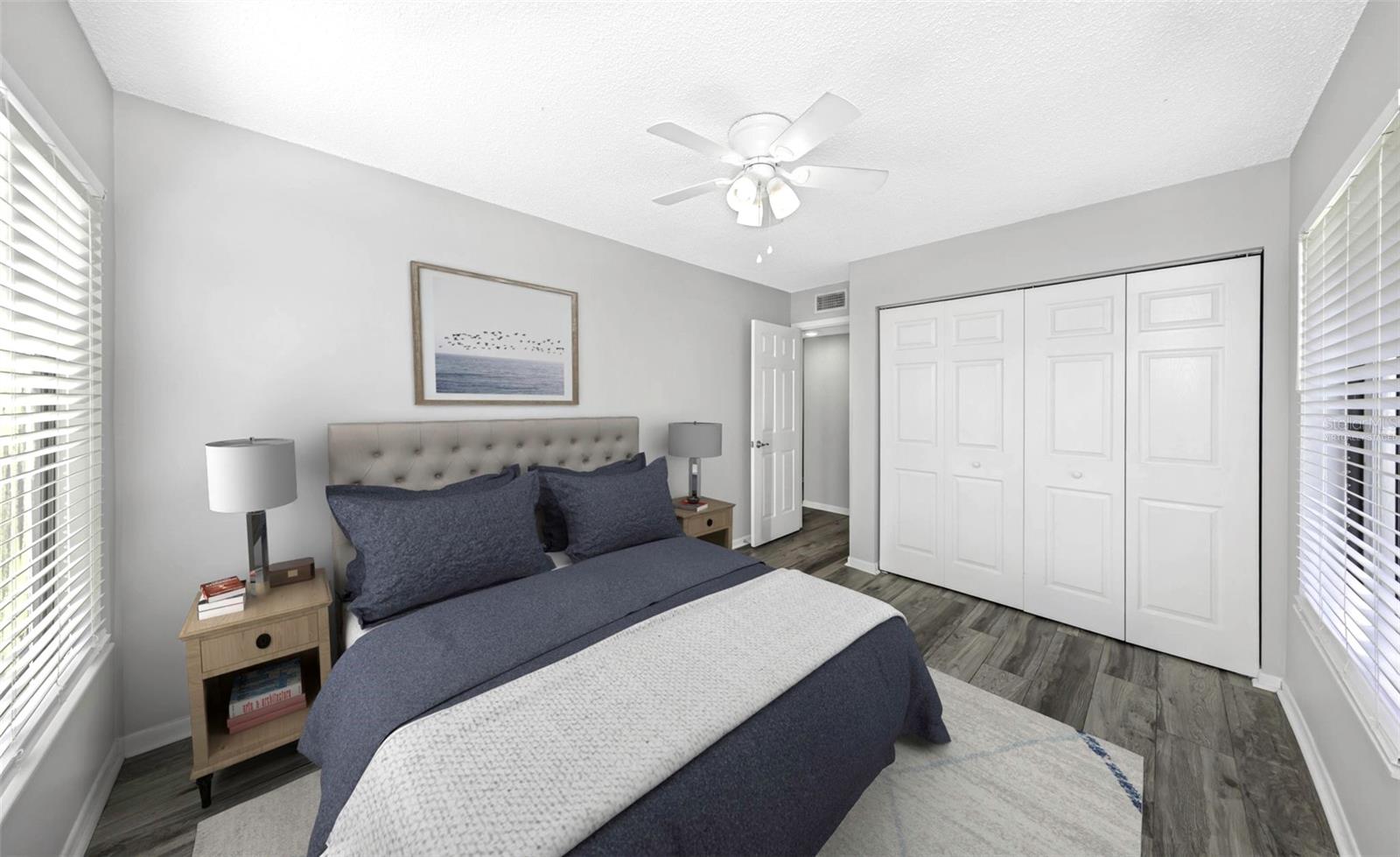 Virtually Staged Bedroom