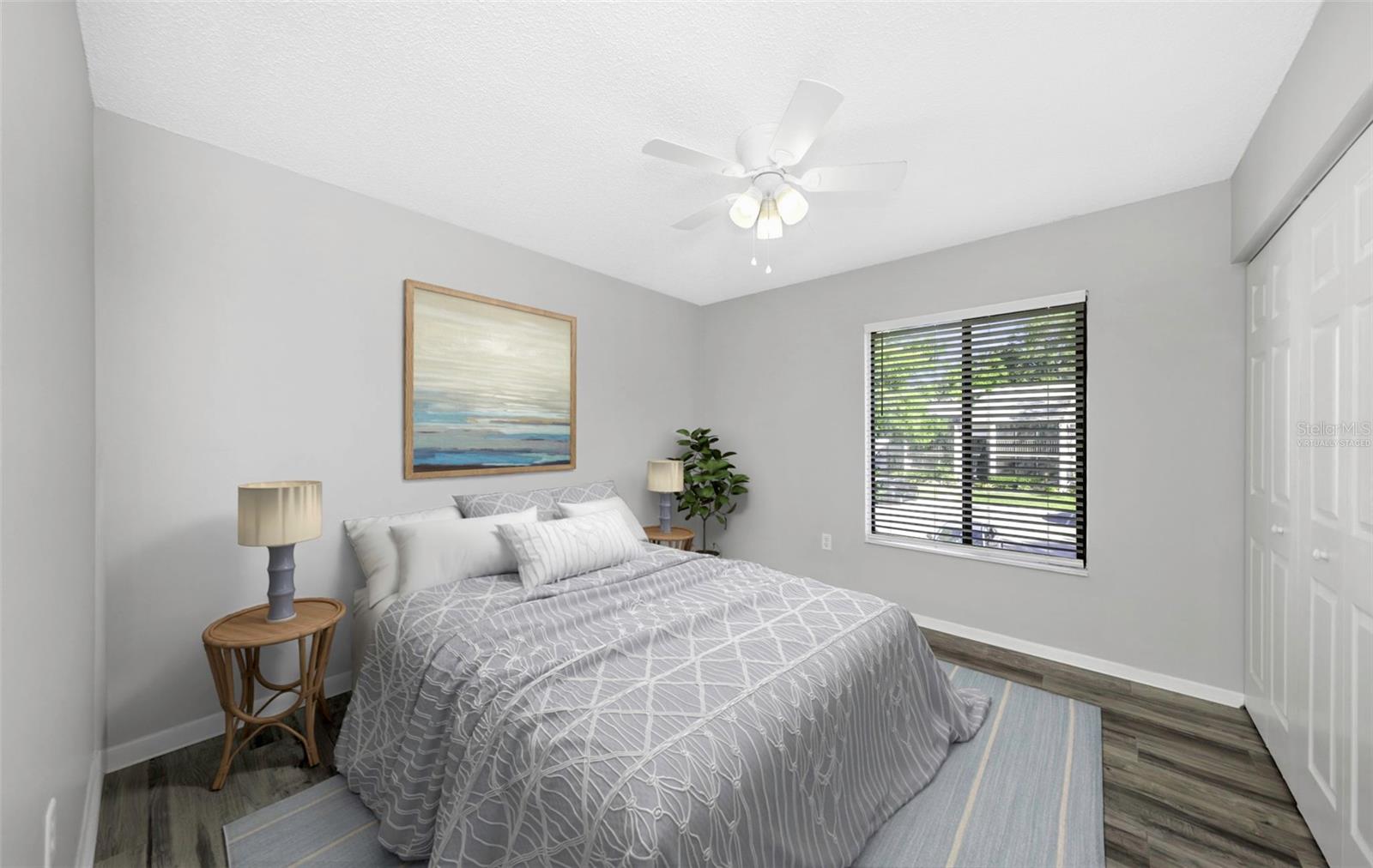 Virtually Staged Bedroom