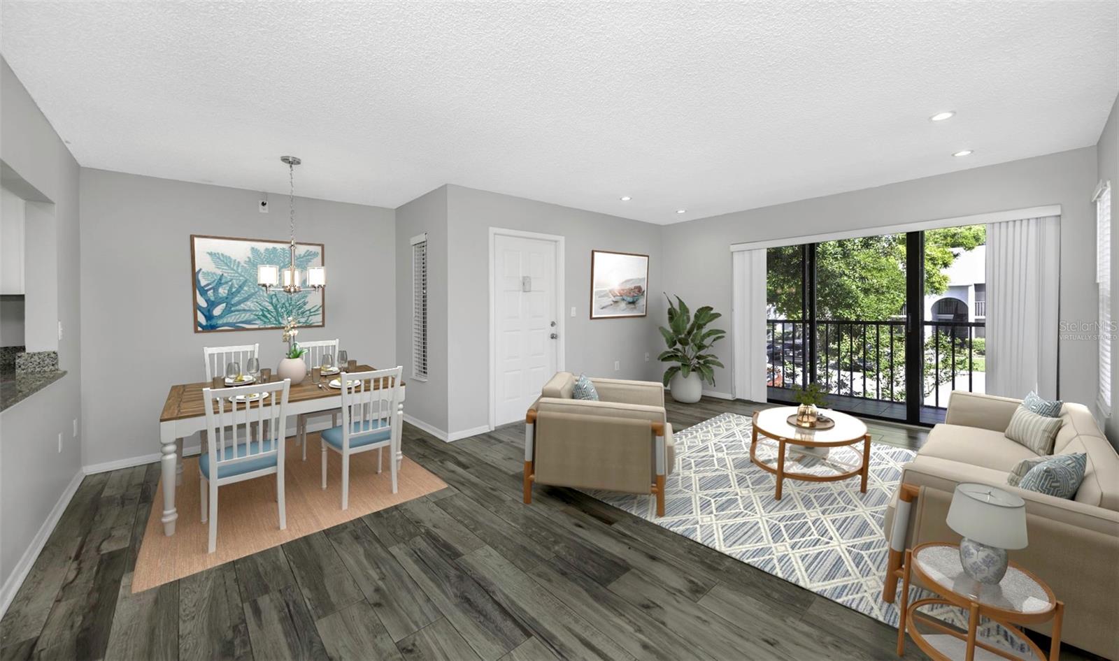 Virtually Staged Living/Dining