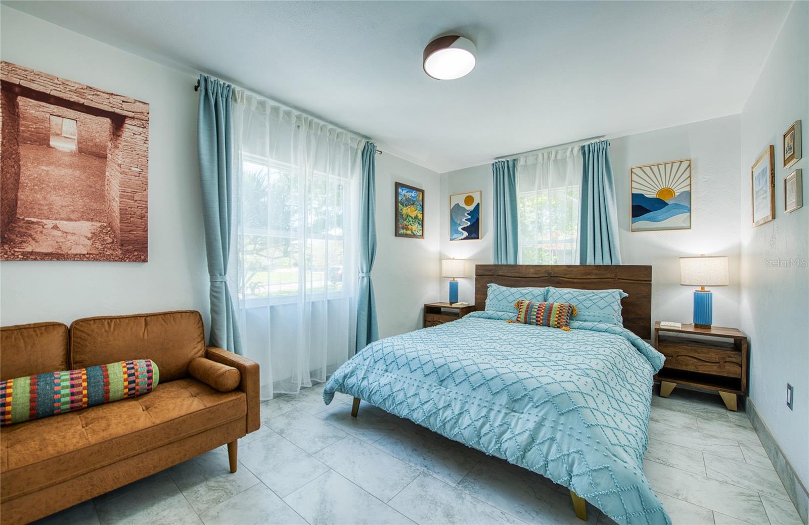 CASA BAJA: Primary Bedroom with Settee