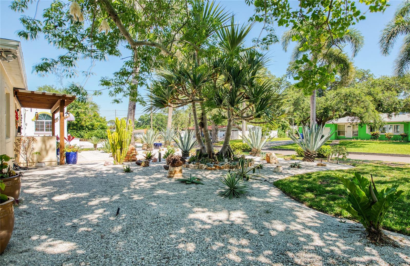 CASA BAJA: POV from one end of the property