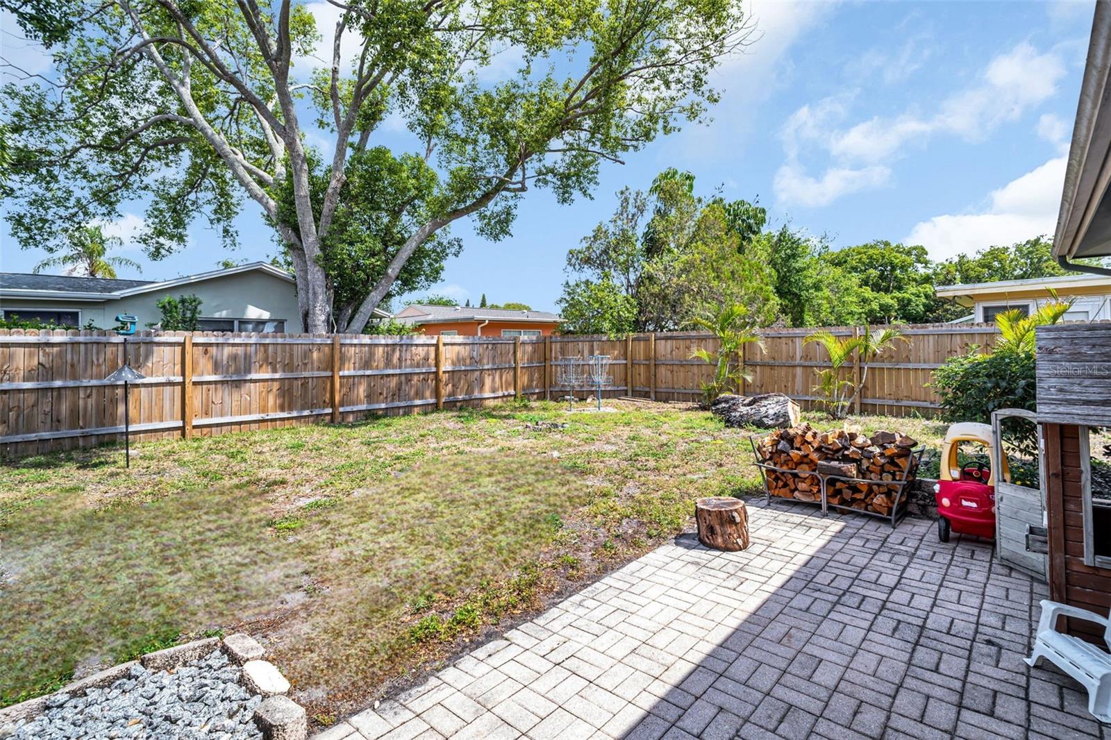 Additional back patio for outdoor furniture & grill~