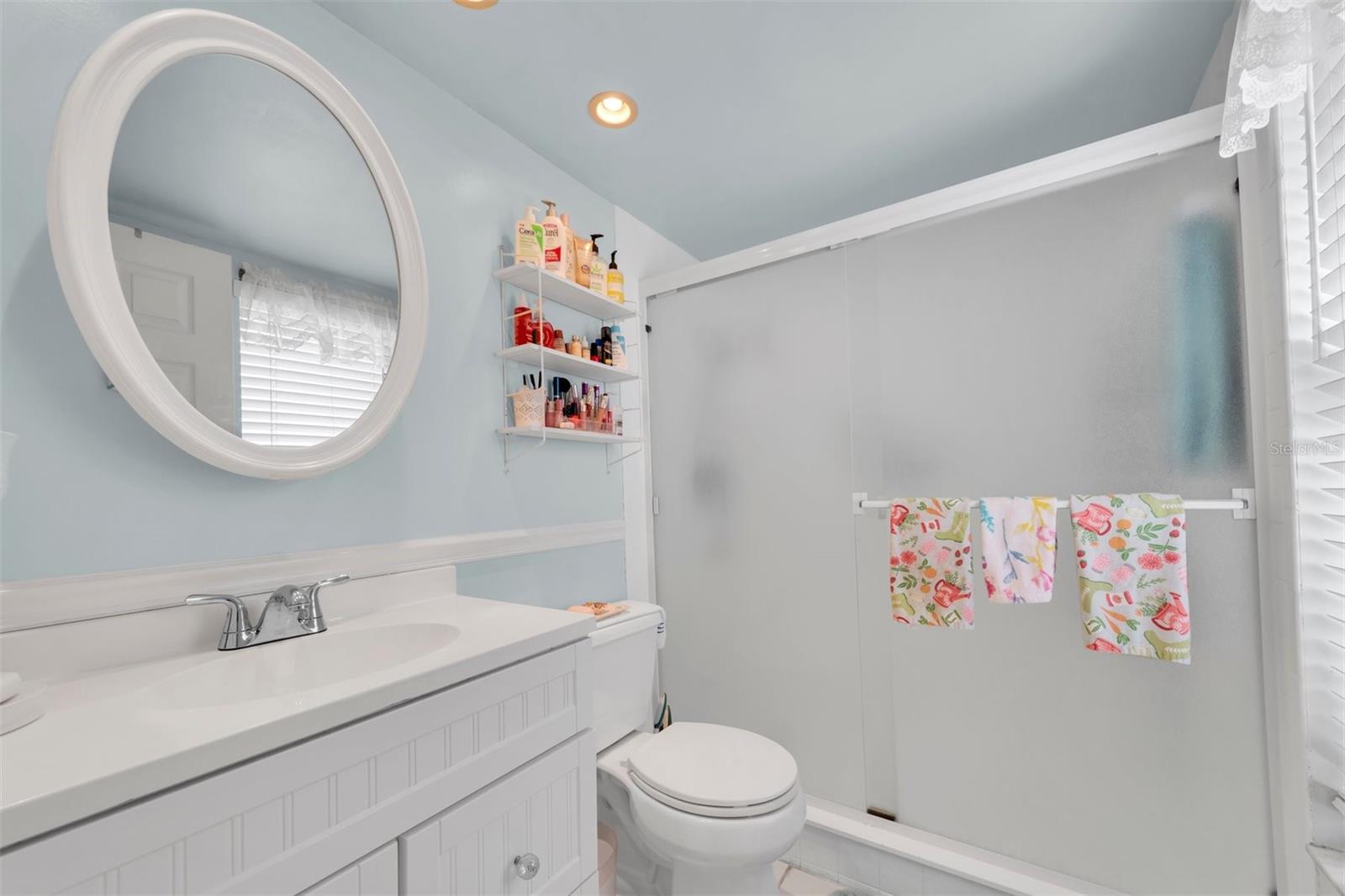 PRIMARY BATHROOM WITH WALK IN SHOWER