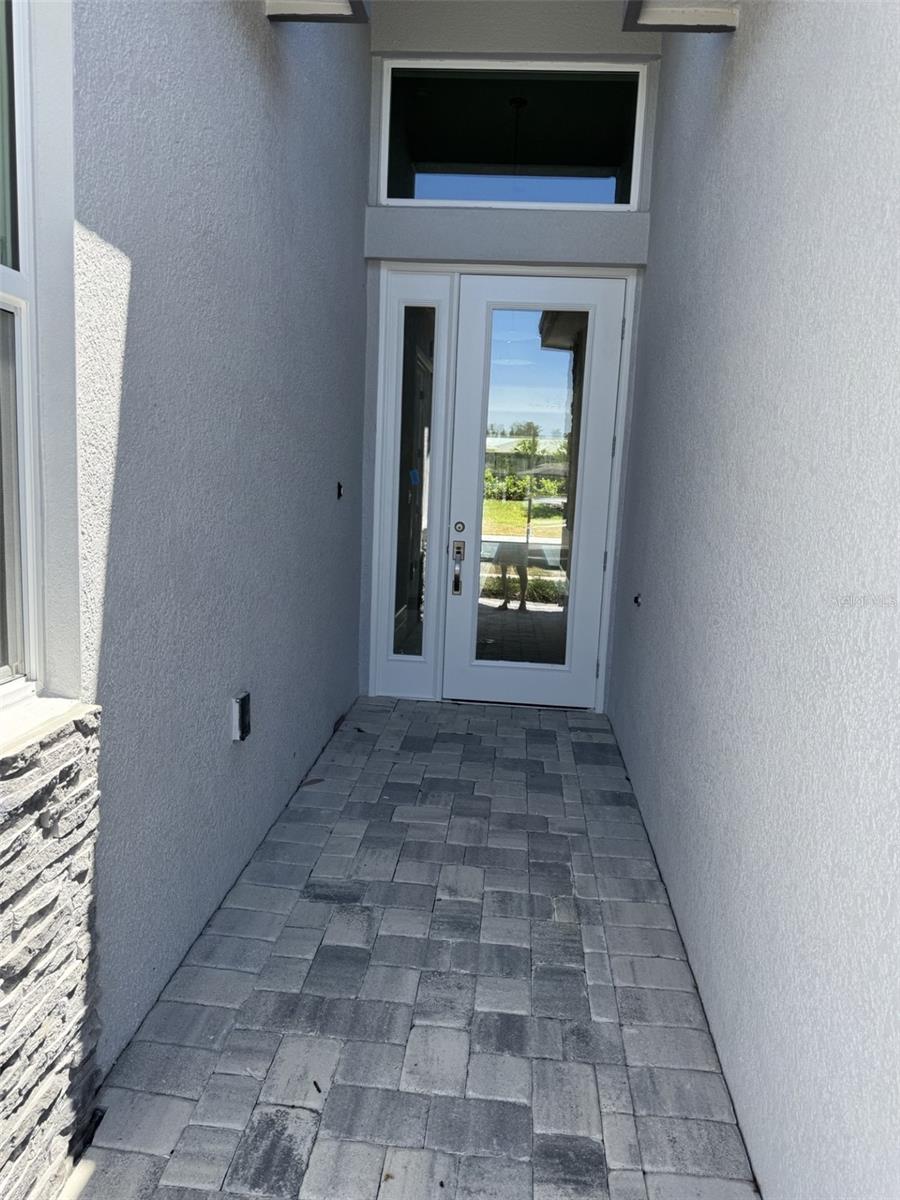 Front door of Jasmine Spec Lot 145