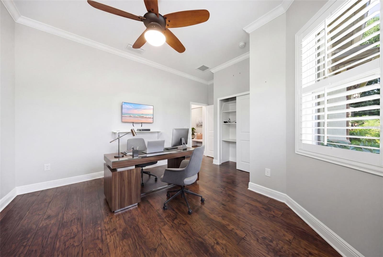 Virtually staged  Bedroom 2/ Office