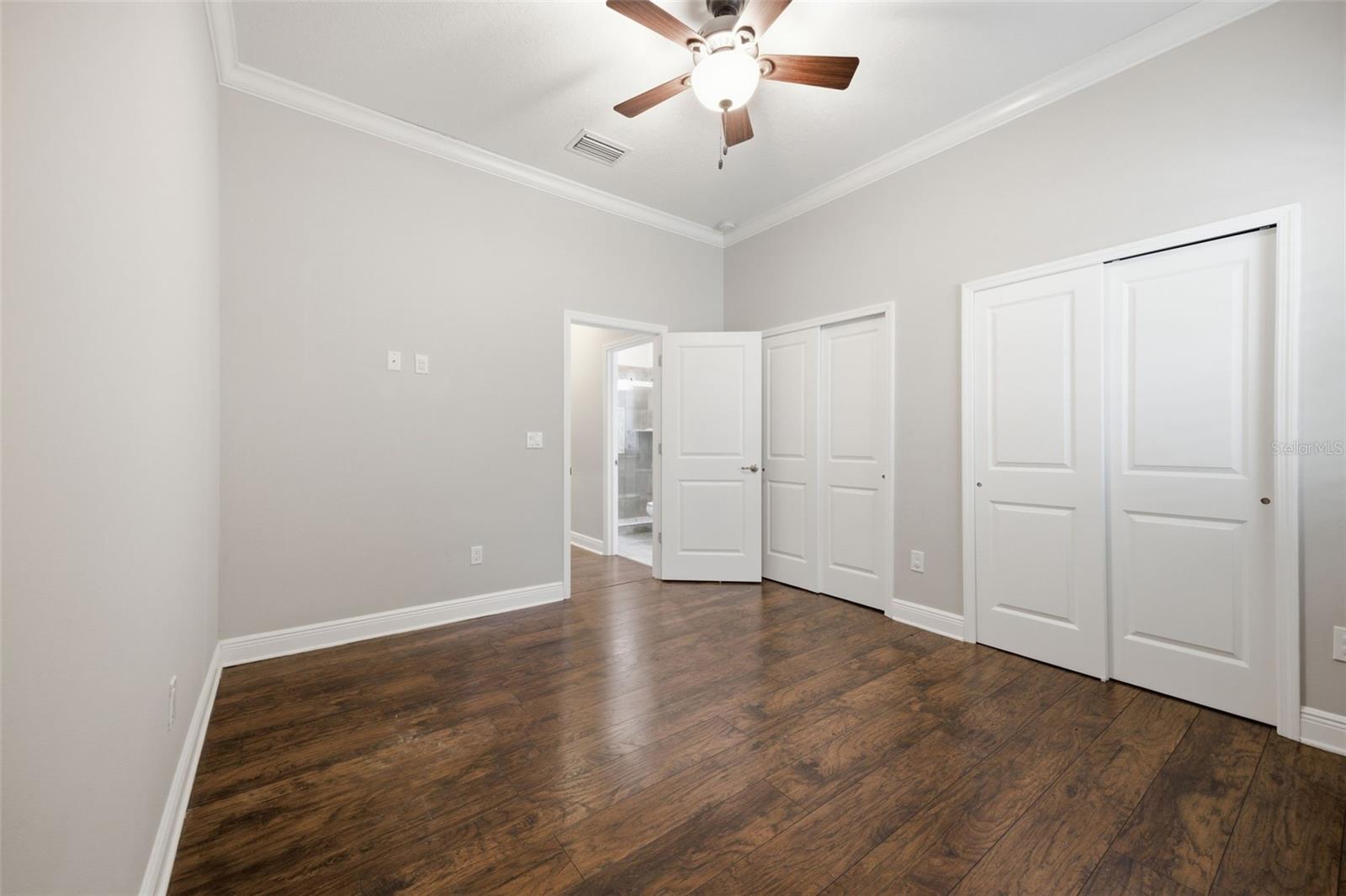 Bedroom 4 with double closets
