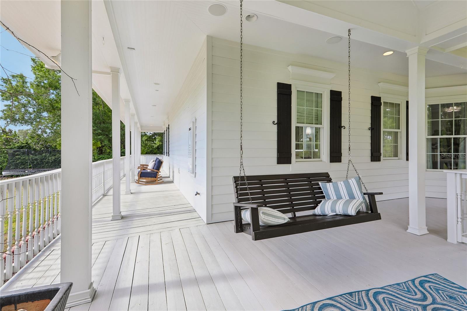 Wrap Around Porch With Porch Swing