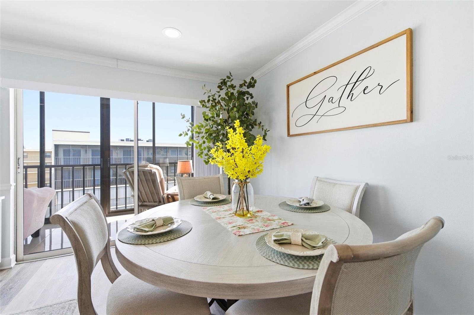 dining open to living room
