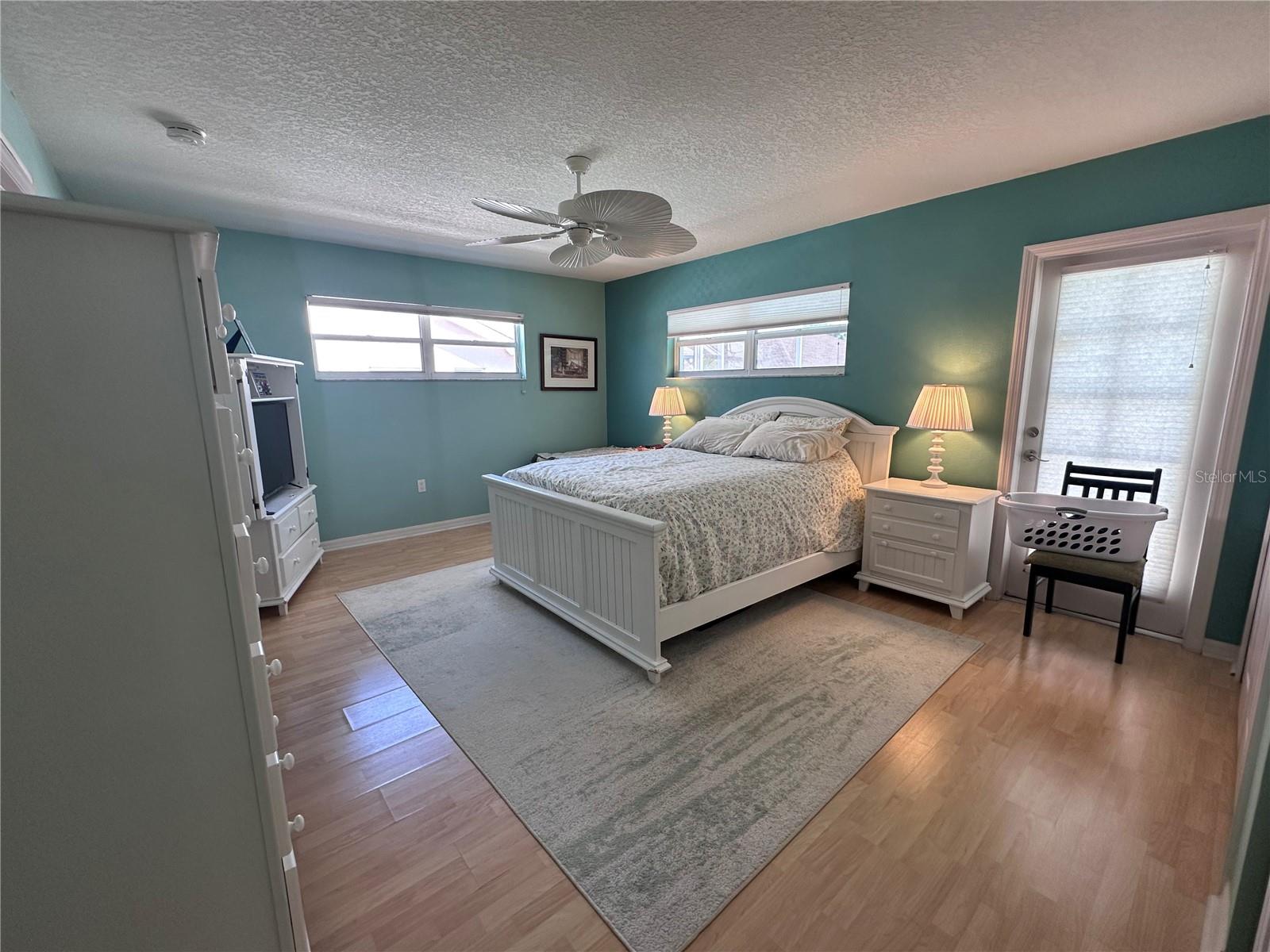 Spacious Master Bedroom with pool access