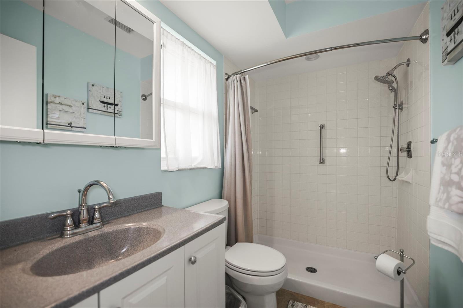 Primary Bath with step in shower