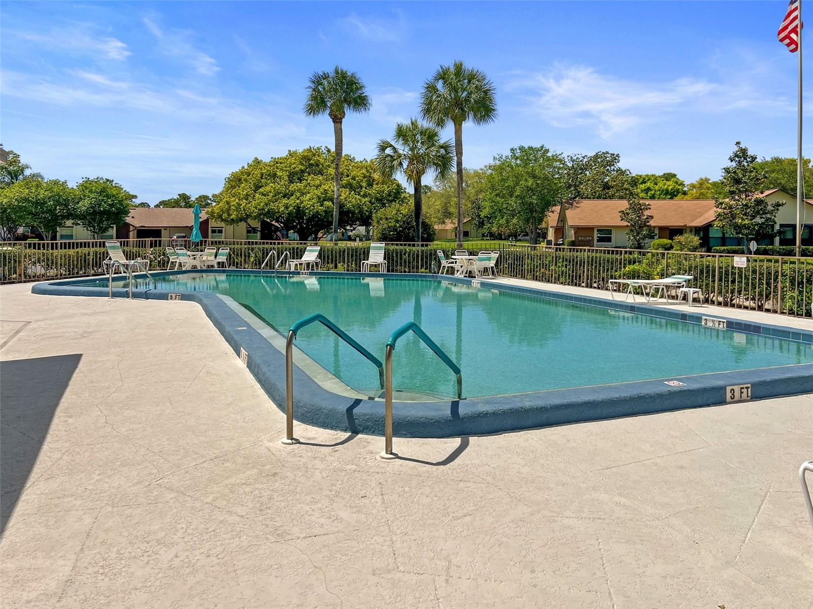 Heated pool is across the road