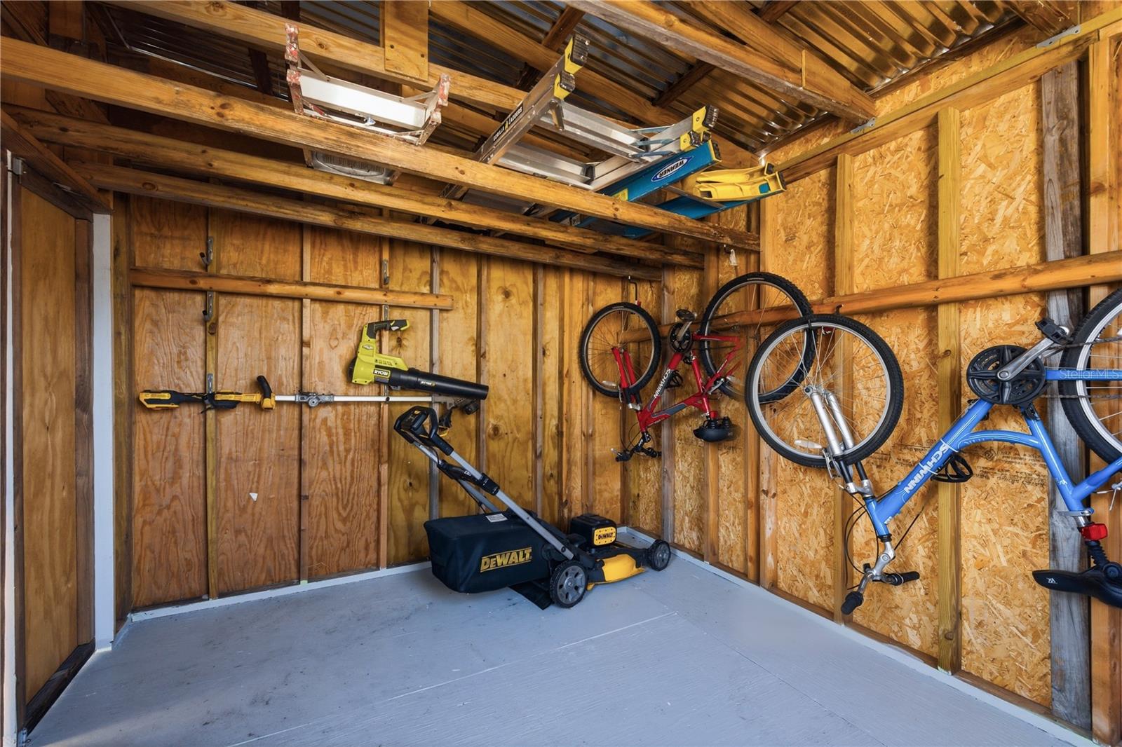 Inside Shed