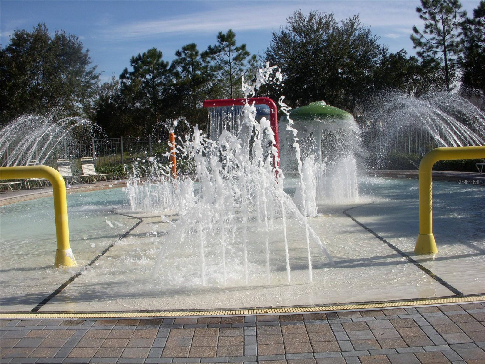One of several kiddie pools
