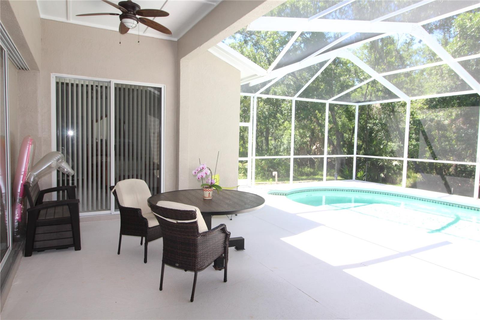 Rear covered lanai