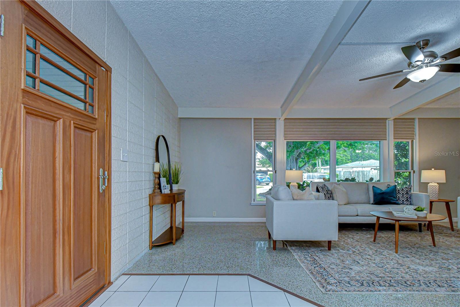 Great split floor plan and terrazzo throughout most of the home