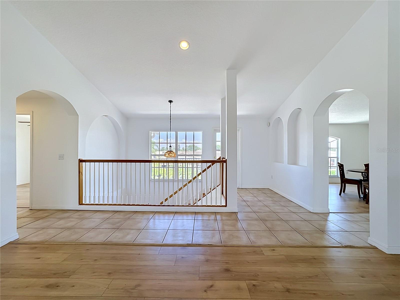 Open to the staircase view from living area