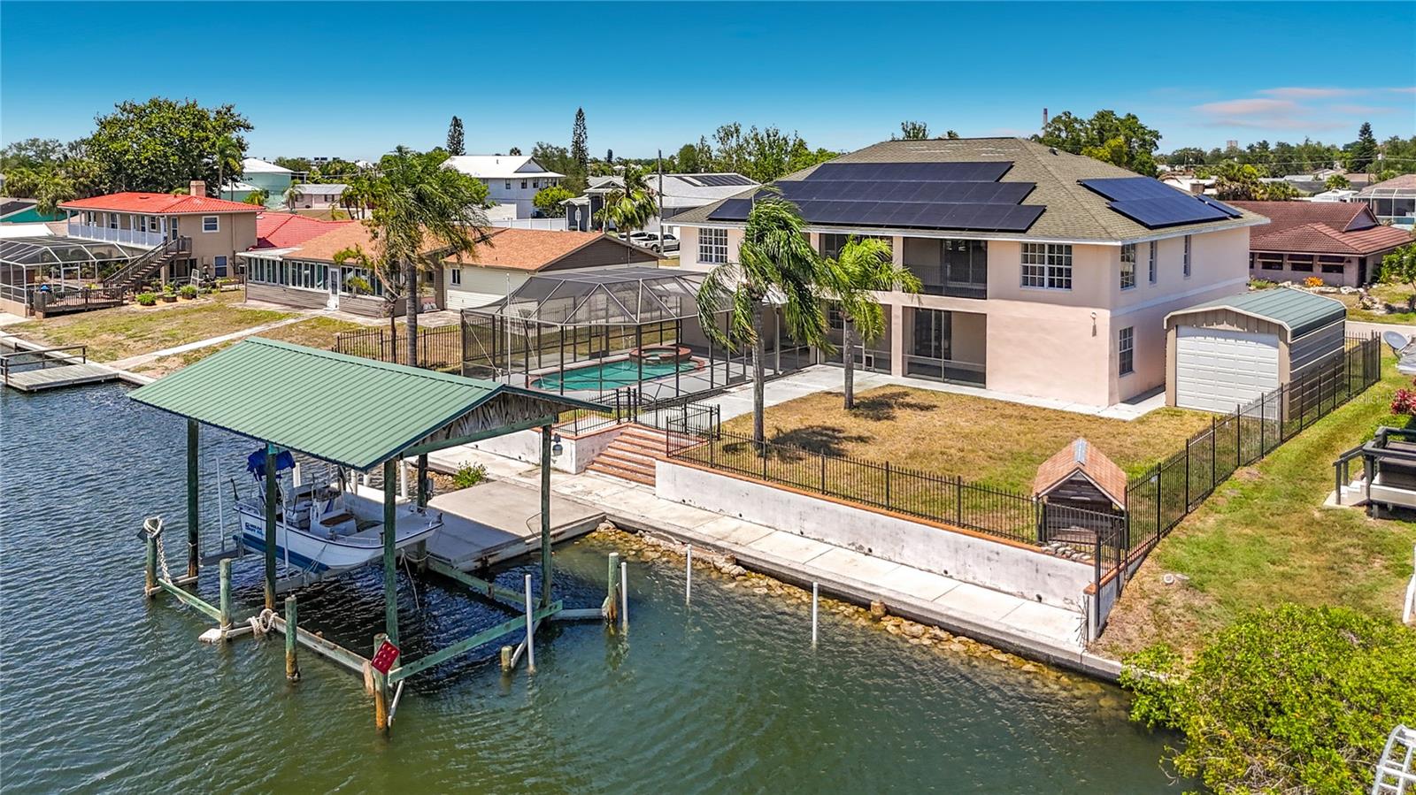 Direct gulf access from your private dock with boat lift