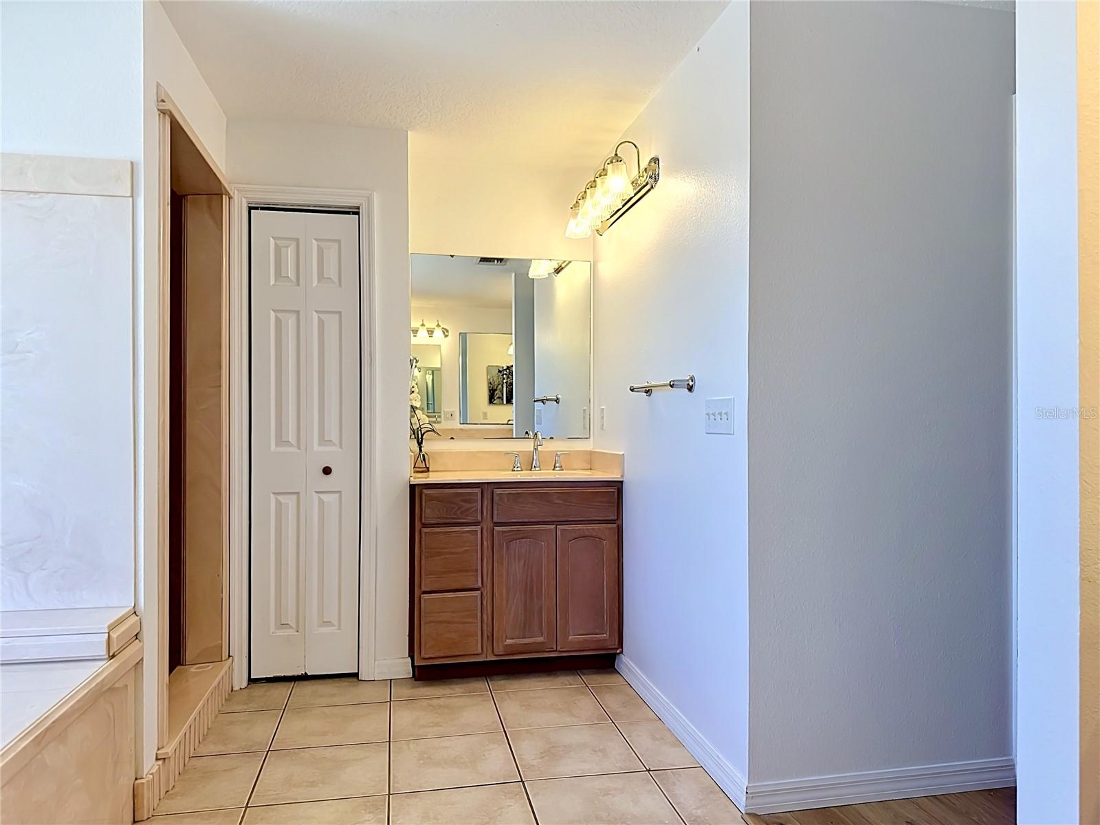 His and hers closet space in owners suite