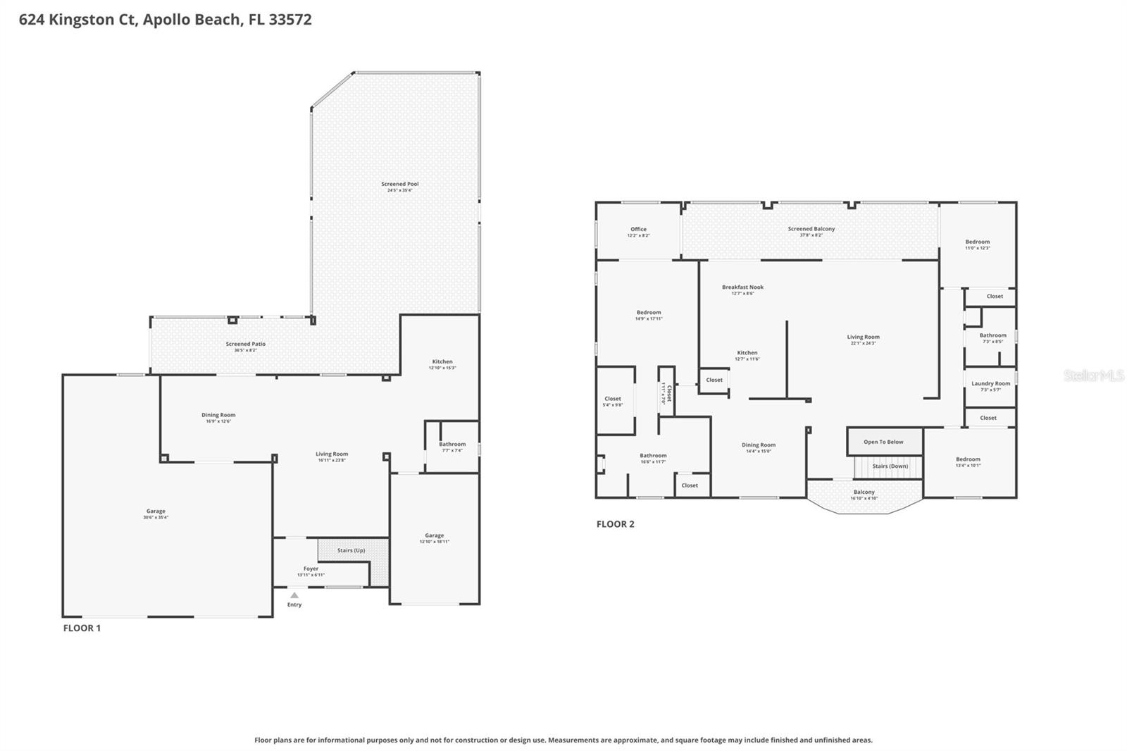 Floor plan — main living level (upstairs)